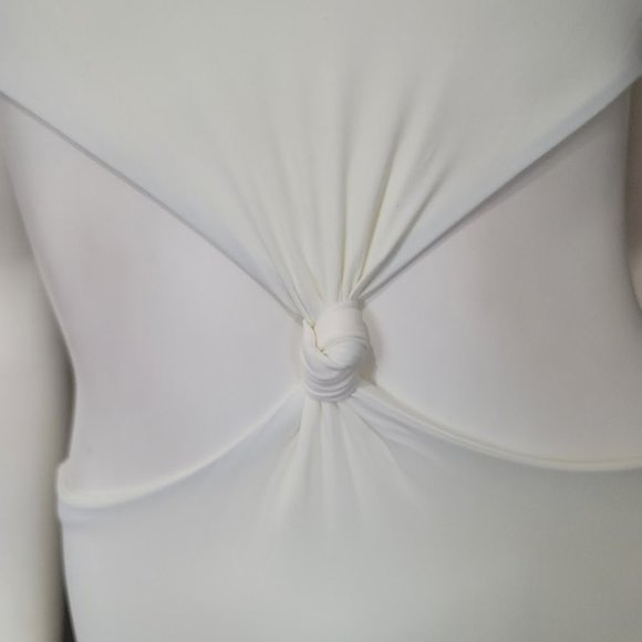 Solid & Striped Bailey Cream White One Piece Swimsuit Size Small - Picture 3 of 15